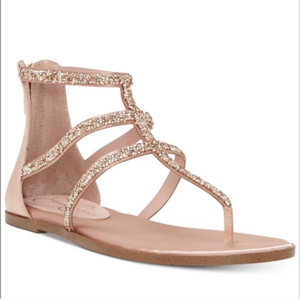 Jessica Simpson Rose Gold Sandals